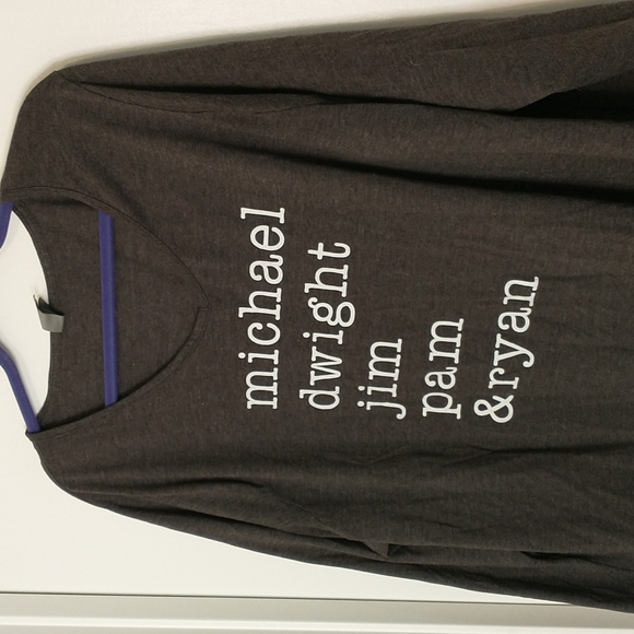 Instant message dark grey the office long sleeve t-shirt - Picture 2 of 5